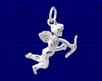 Sterling Silver Cupid charm